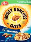 Kosher Post Honey Bunches Of Oats with Crispy Almonds 14.5 oz.