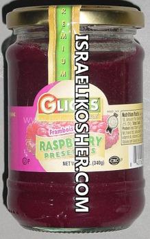 Glicks raspberry preserves 12 oz kp