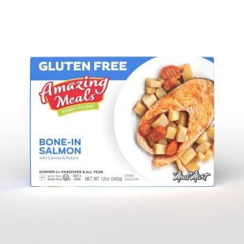 Kosher Meal Mart Amazing Meals Poached Salmon (Bone in) with Potatoes & Carrots 12 oz