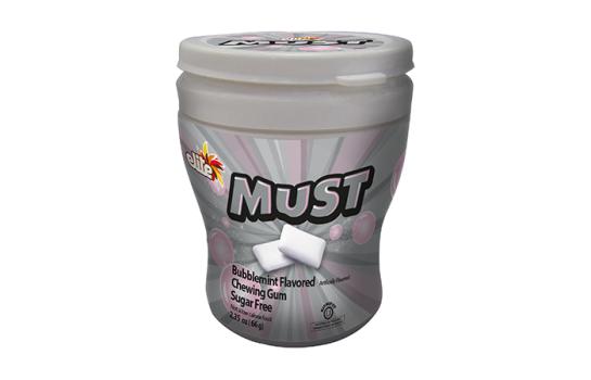 Kosher Elite must bubblemint flavored gum sf 2.3 oz