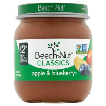 Kosher Beech-Nut Apples & Blueberries - Stage 2 - 4 oz