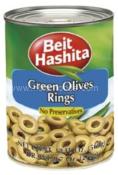 Kosher Beit Hashita Green Olives Rings 19 oz