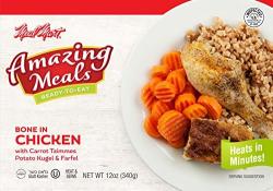 Kosher Meal Mart Amazing Meals Roasted Chicken  with Carrot Tzimmes Potato Kugel & Farfel 12 oz