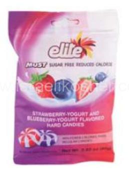 Kosher Elite Must Sugar Free Yogurt Strawberry and Blueberry Flavored Candy 2.82 oz