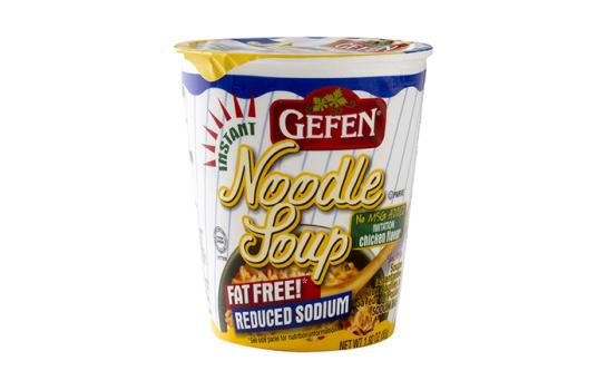Kosher Gefen Instant No MSG Fat Free Reduced Sodium Chicken Noodle Soup 1.92 oz
