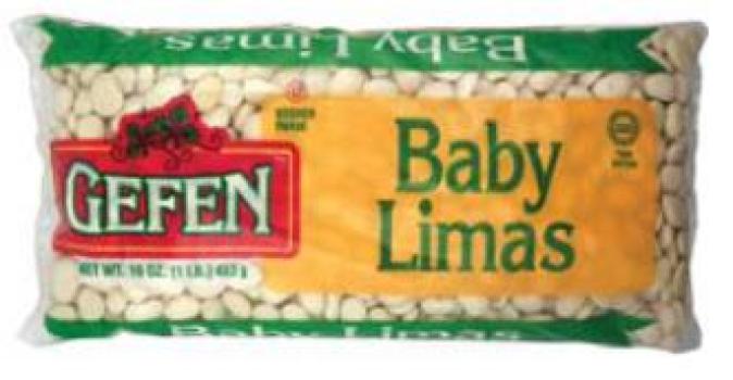 Kosher Gefen Baby Lima Beans 16 oz