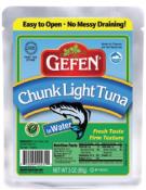Kosher Gefen Chunk Light Tuna In Water 3 oz