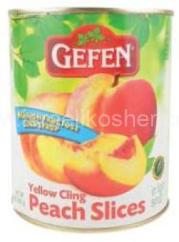 Kosher Gefen Peaches Sliced in Light Syrup 28 oz