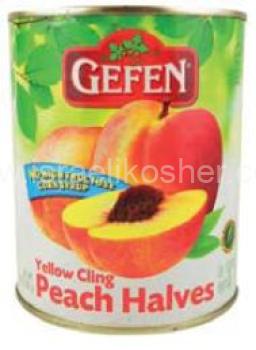 Kosher Gefen Peaches halves in Light Syrup 28 oz
