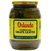 Kosher Orlando California Grape Leaves (Drained WT 16 oz)