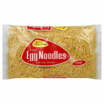 Kosher Columbia Enriched Fine Egg Noodles 12 oz
