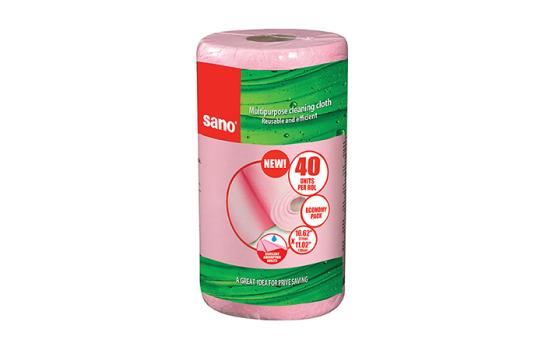 Kosher Sano Multipurpose Cleaning Cloth Reusable and Efficient (40 Units Per Roll)