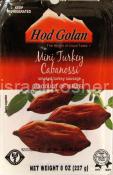Kosher Hod Golan Mini Turkey Cabanossi 8 oz