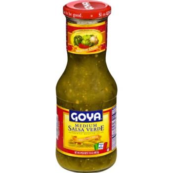 Kosher Goya Medium Salsa Verde 17.6 oz