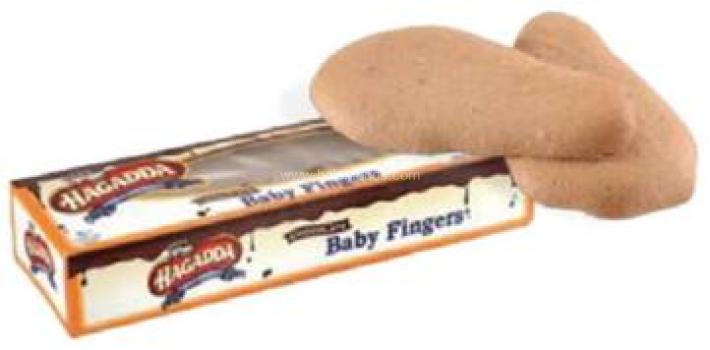 Kosher Haggada Bakery Chocolate Baby Fingers 4 oz