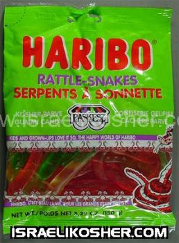 Haribo kosher rattle snakes