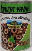 Kosher Kvuzat yavne sliced marinated olives in wine vinegar 19 oz
