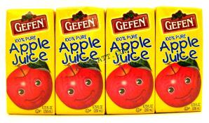 Kosher Gefen 100% Apple Juice 3 pack 6.75 oz
