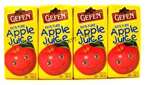 Kosher Gefen 100% Apple Juice 3 pack 6.75 oz