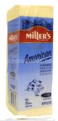 Kosher Miller's American White Cheese 108 Slices 3lbs.