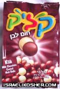 Klik milk and white chocolate malt balls