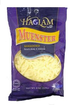 Kosher Haolam Muenster Shredded Natural Cheese 8 oz
