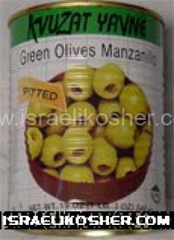 Israeli green pitted olives kp