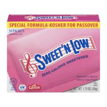 Kosher Sweet n Low (50 Packets) Kosher for Passover 1.75 oz