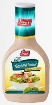Kosher Lieber's Lite Thousand Island Salad Dressing 16 oz