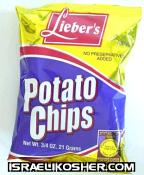 Lieber's potatoe chips 21 grams kp