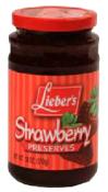 Kosher Lieber's Strawberry Preserves 18 oz