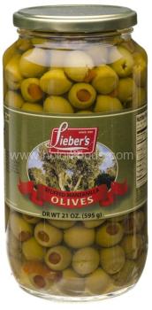 Kosher Lieber's stuffed olives 21 oz