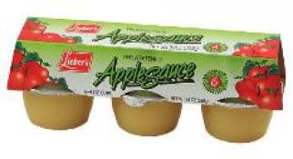 Kosher Lieber's Unsweetened Applesauce 6/4 oz