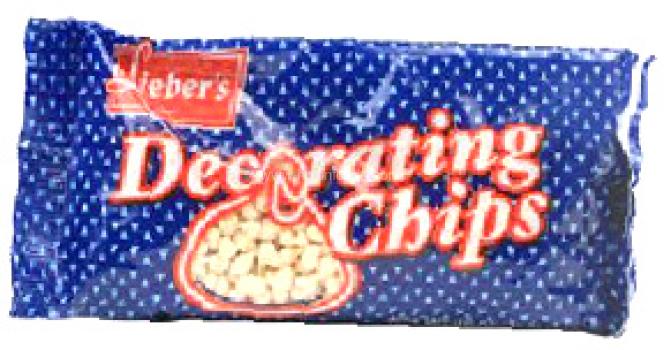 Kosher Lieber's White Decorating Chips 9 oz