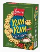 Kosher Lieber's Yum Yums Garlic Crackers 4 oz