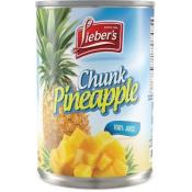Kosher Lieber's chunck pineapple 20 oz