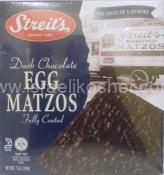 Kosher Streit's Dark Chocolate Egg Matzos Fully Coated 7.5 oz