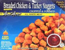 Kosher Meal Mart Family Value Pack Breaded Chicken & Turkey Nuggets 24 oz
