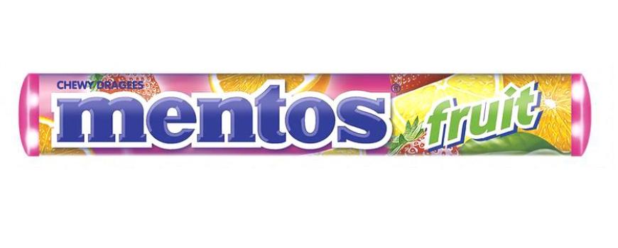 Kosher Mentos Fruit Flavored Chewy Dragees 1.32 oz