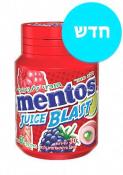 Kosher Mentos Juice Blast Mixed Fruit - Lime Flavored Gum 30 Pieces