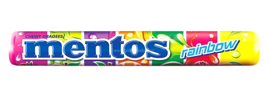 Kosher Mentos Rainbow Flavored Chewy Dragees 1.32 oz