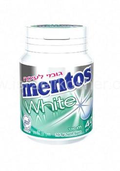 Kosher Mentos White Gentle Mint Flavor Gum 40 Pieces