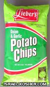 Lieber's onion potatoe chips 6 oz kp
