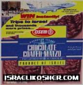 Osem chocolate coated matzo kp
