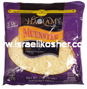 Kosher Haolam Shredded Muenster Cheese 32 oz