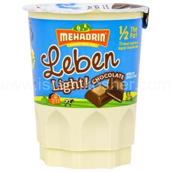 Kosher Mehadrin  Light Chocolate Leben 6 oz