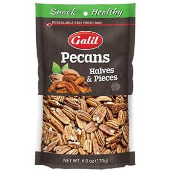 Kosher Galil Pecans Halves & Pieces Raw 6 oz