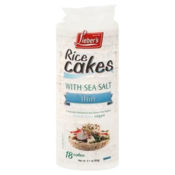 Kosher Lieber's Thin Rice Cakes Salted 3.1 oz