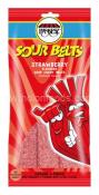 Kosher Paskesz Sour Belts Strawberry Flavored Sour Candy Belts 4 oz