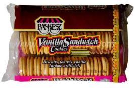 Kosher Paskesz Vanilla Sandwich Cookies 16 oz